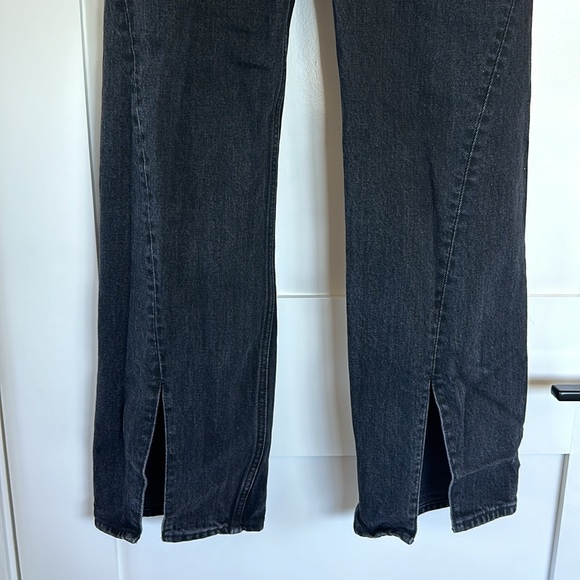 Abercrombie High Rise 90s Relaxed Jean Split Leg 25XS - Picture 3 of 4